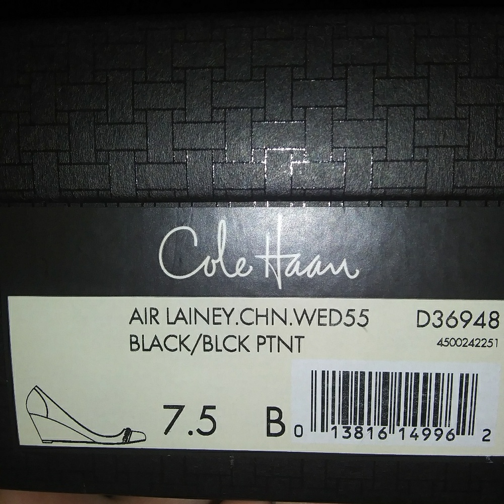 Cole Gann black wedges